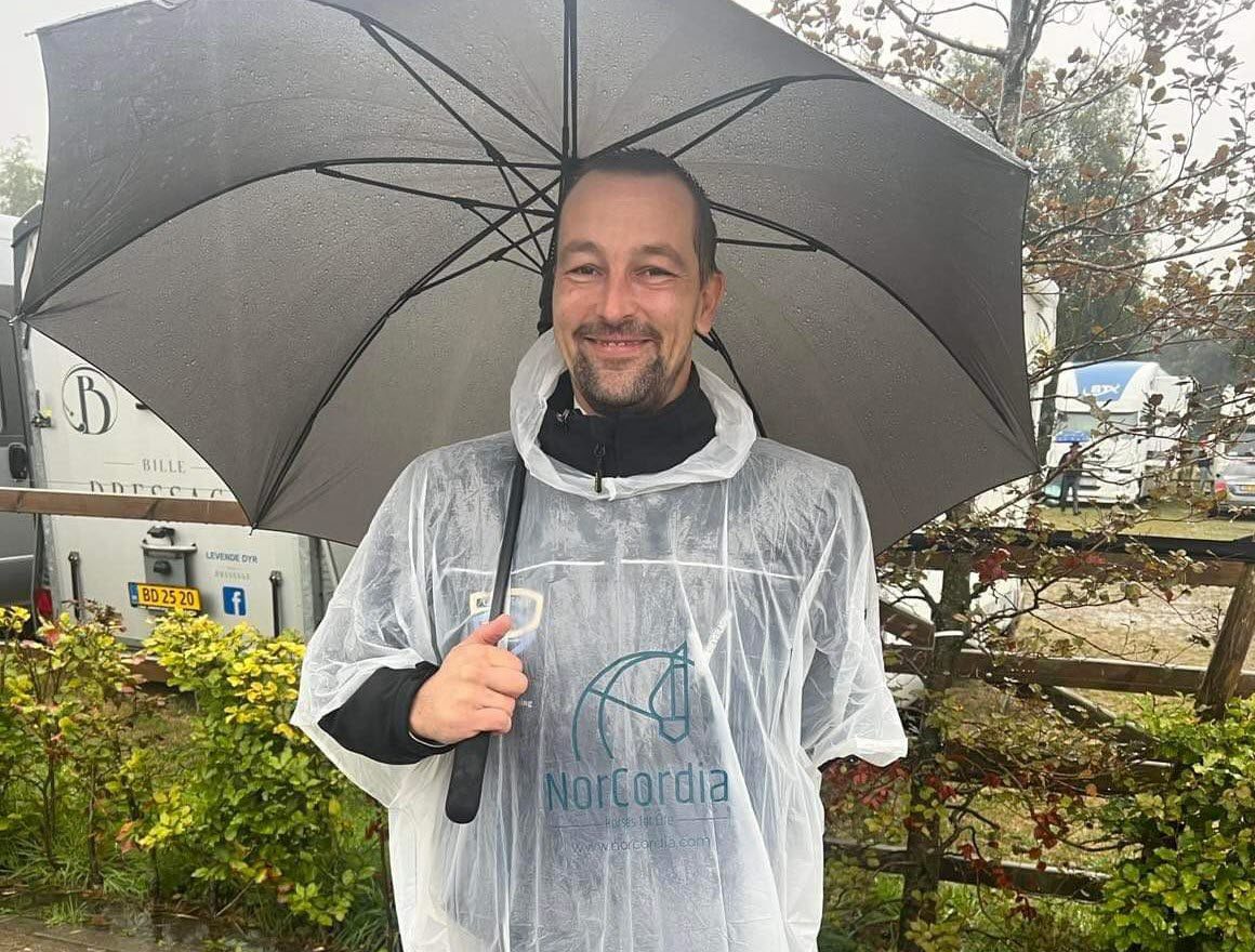 Rainy day at the World Breeding Championship for young horses in Ermelo, 2022
